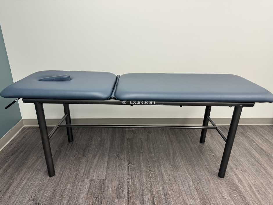 Treatment table side view
