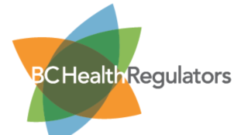 BC health regulators logo 