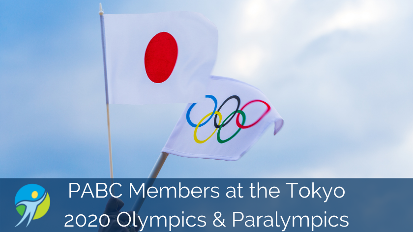 Olympics news post with flag