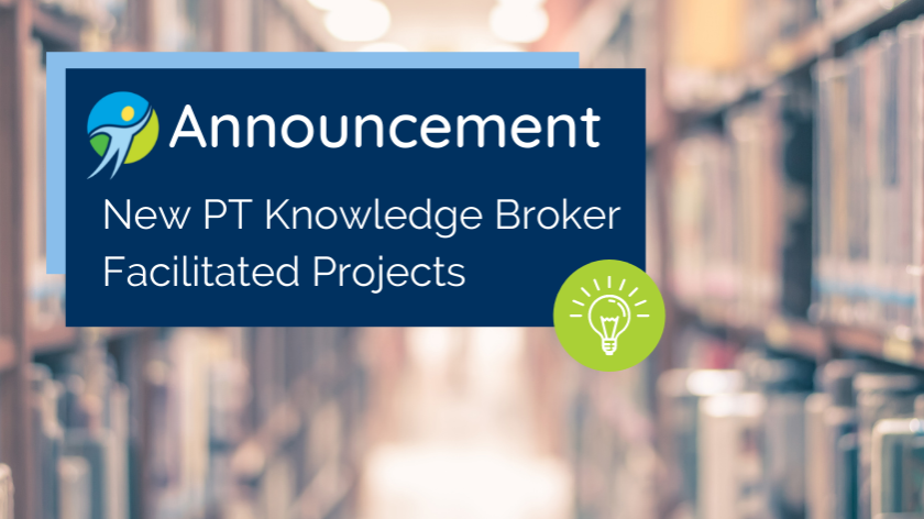Final PT Knowledge Broker Announcement