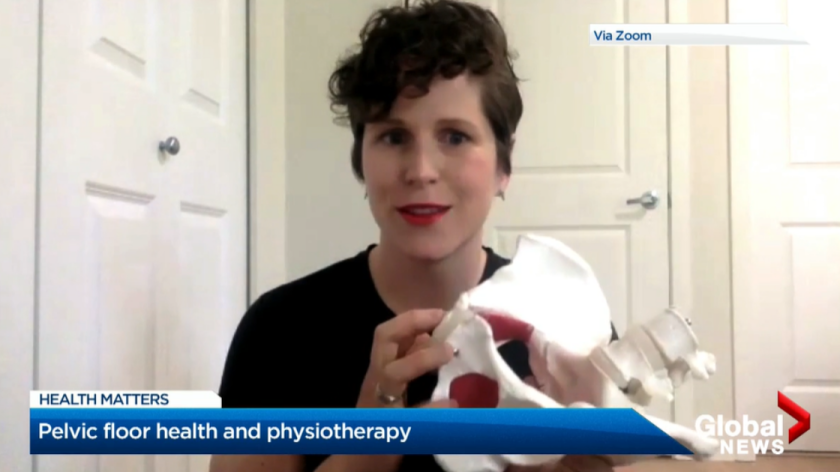 Physiotherapist Jodie Pulsifer explains the benefits of pelvic floor physiotherapy on Global News TV