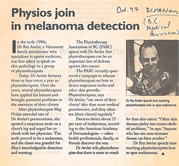 Physio join in Melanoma Detection