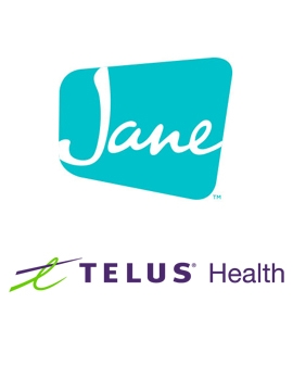 Jane App and Telus Health Sponsor logos